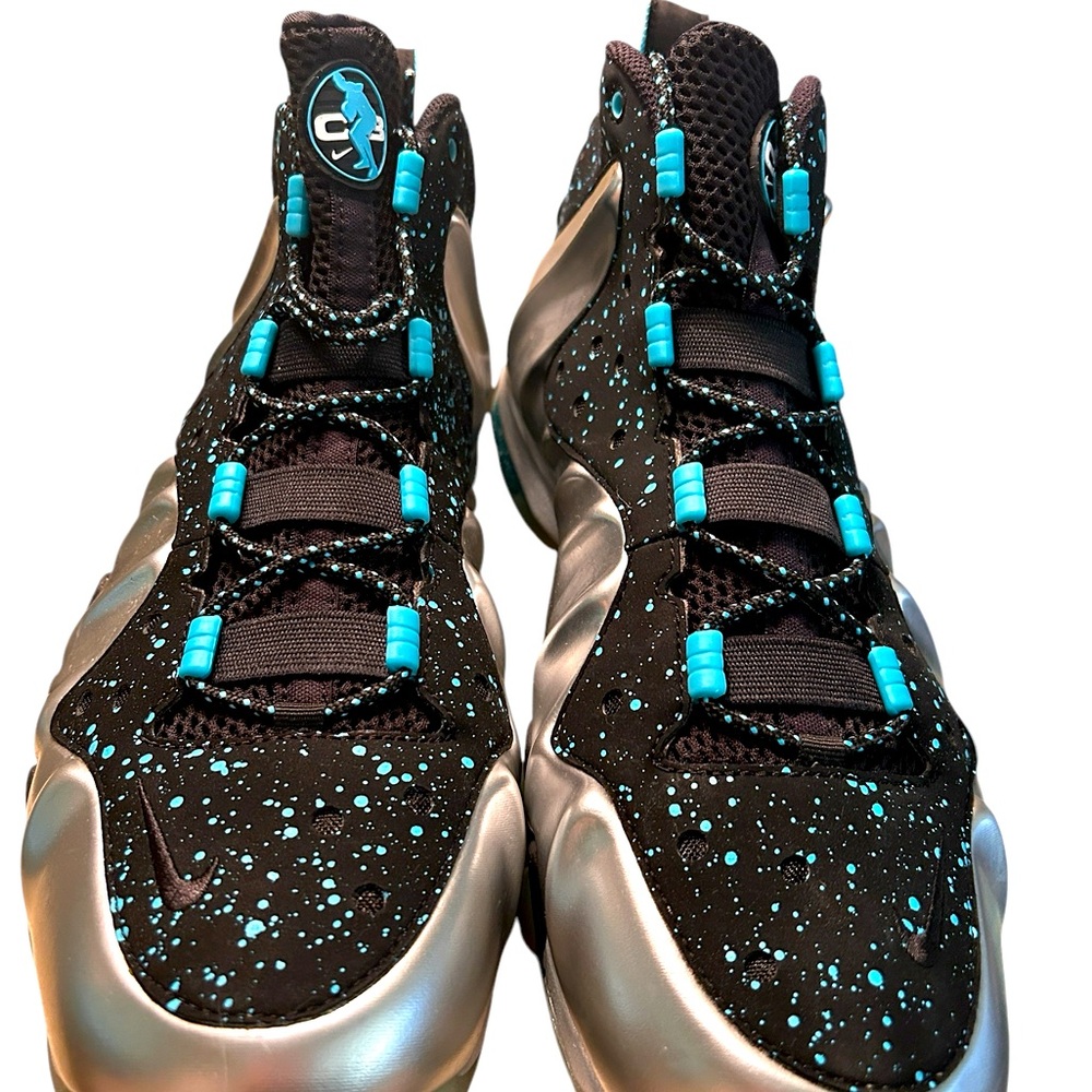 Size 12 Nike Barkley Posite Max Blue Splatter 2013 NWOB New - Picture 3 of 5